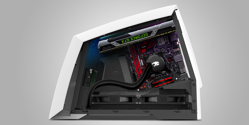 Illustration for article titled The Revolt 2 Gaming PC Wears Its Graphics Card Like A Pretty Hat